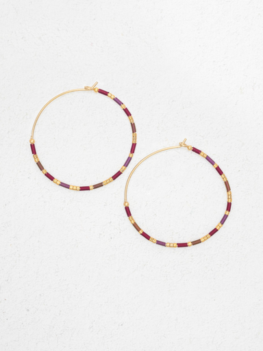 Holly Yashi Sierra Large Hoop Earrings - Rogue