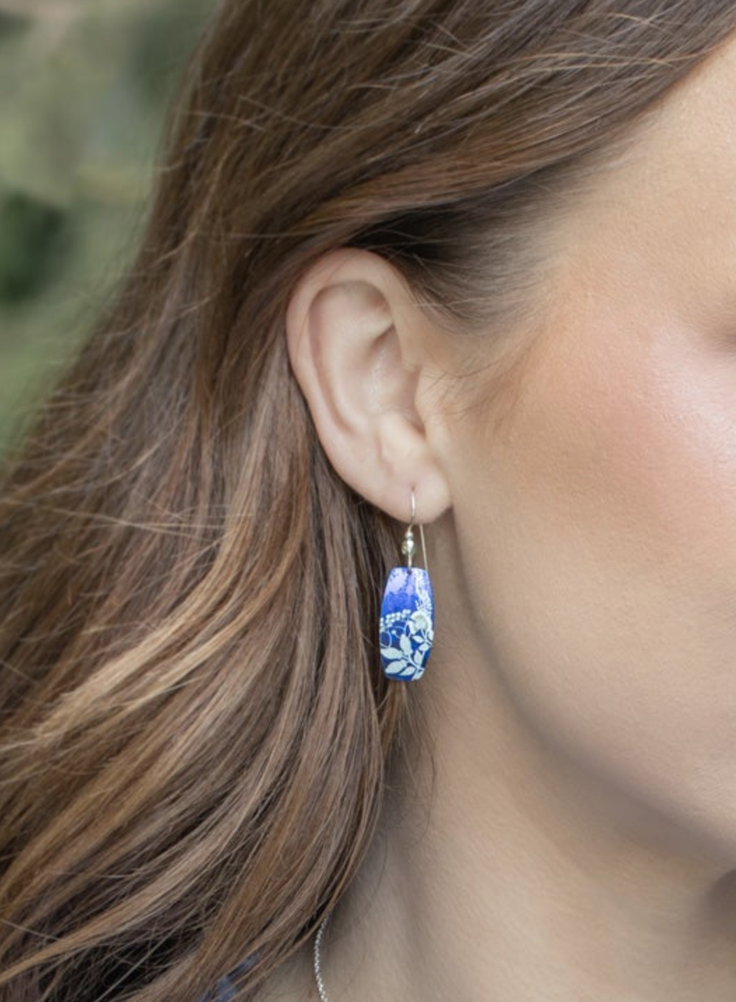 Holly Yashi Falling Bloom Earrings - Indigo