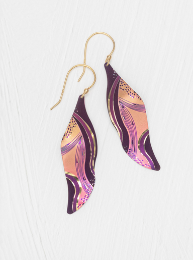 Holly Yashi Turning Leaf Earrings - Amber