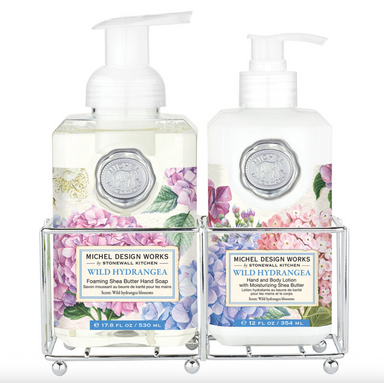 Michel Designs Wild Hydrangea Hand Care Caddy