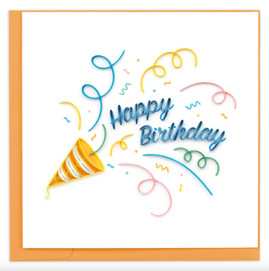 Birthday Confetti Blank Quilling Card