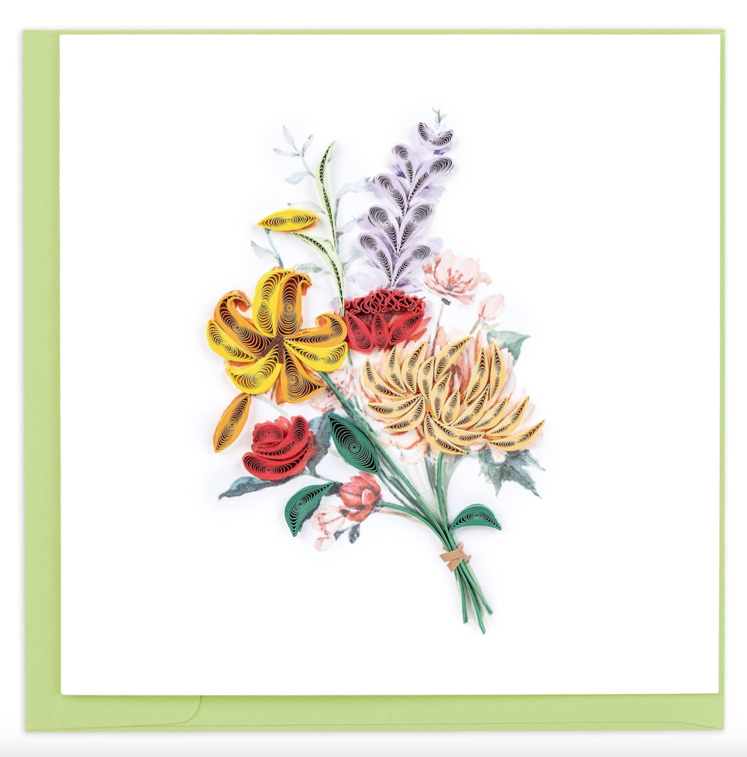 Japanese Wildflowers Blank Quilling Card