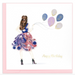 Fashion Birthday Girl Blank Quilling Card