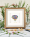 Hydrangea Bouquet Happy Birthday Quilling Card