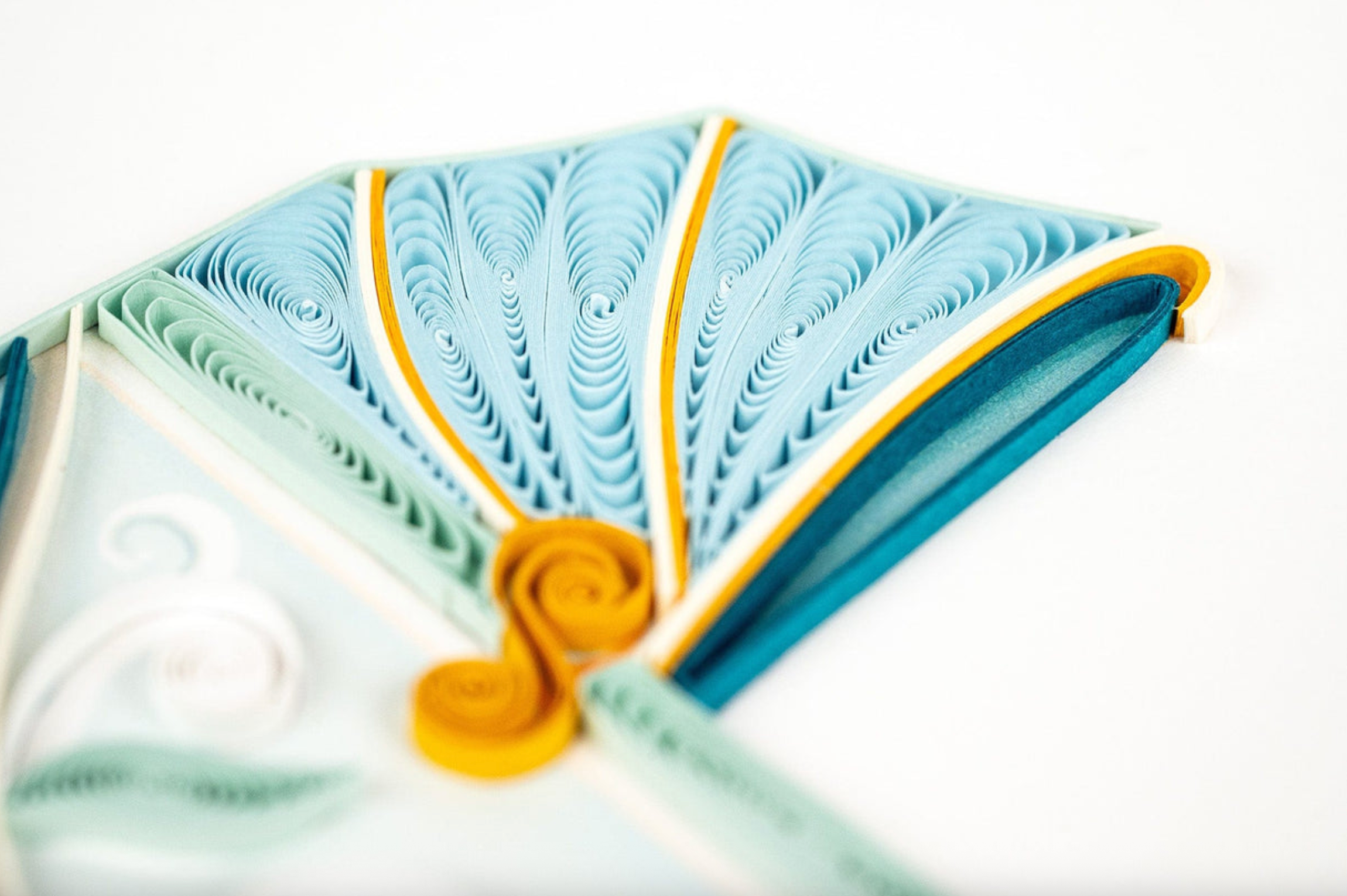 Blue Baby Buggy Blank Quilling Card
