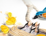 Bluebird & Babies Bank Quilling Card