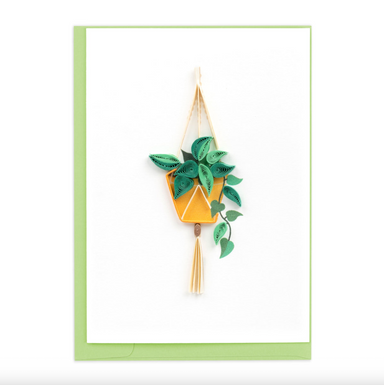 Pothos Macrame Hanger Quilled Gift Enclosure