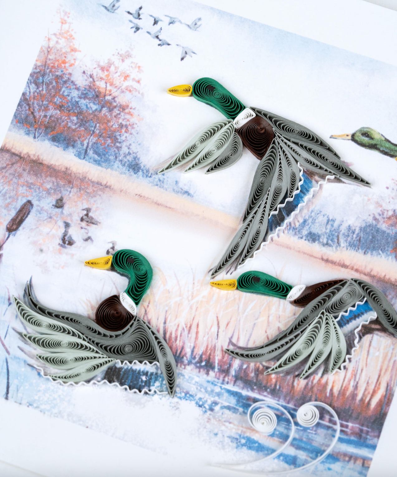 Duck Migration Blank Quilling Card