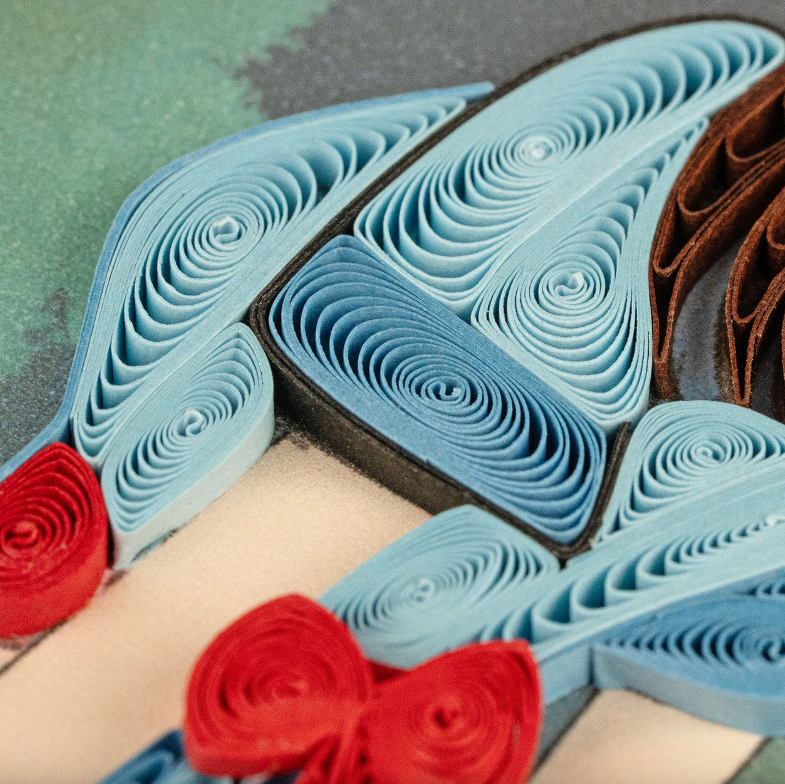 Anime Woman Blank Quilling Card