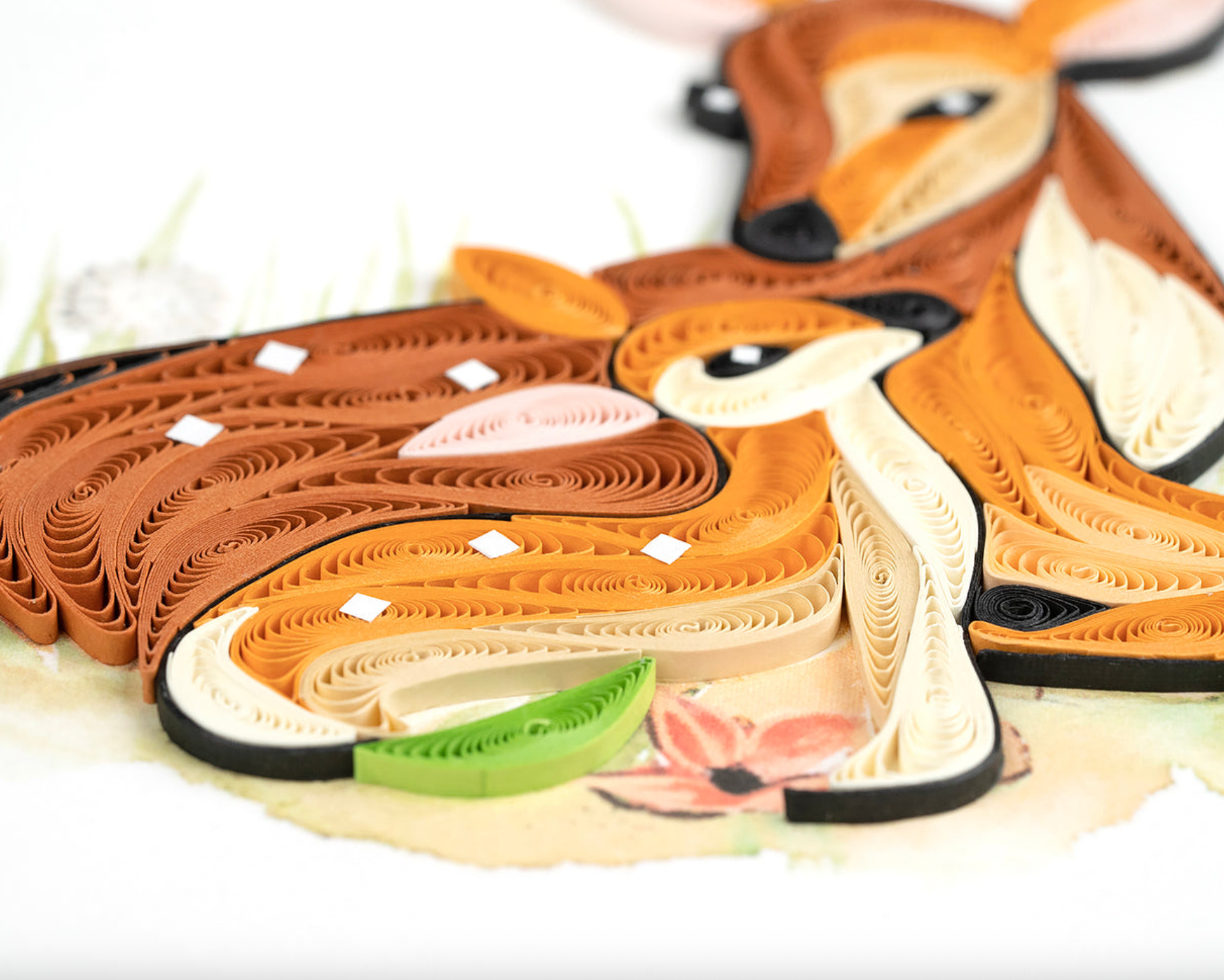 Doe and Fawn Blank Quilling Card
