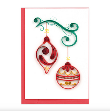 Red & Gold Ornaments Quilling Gift Enclosure