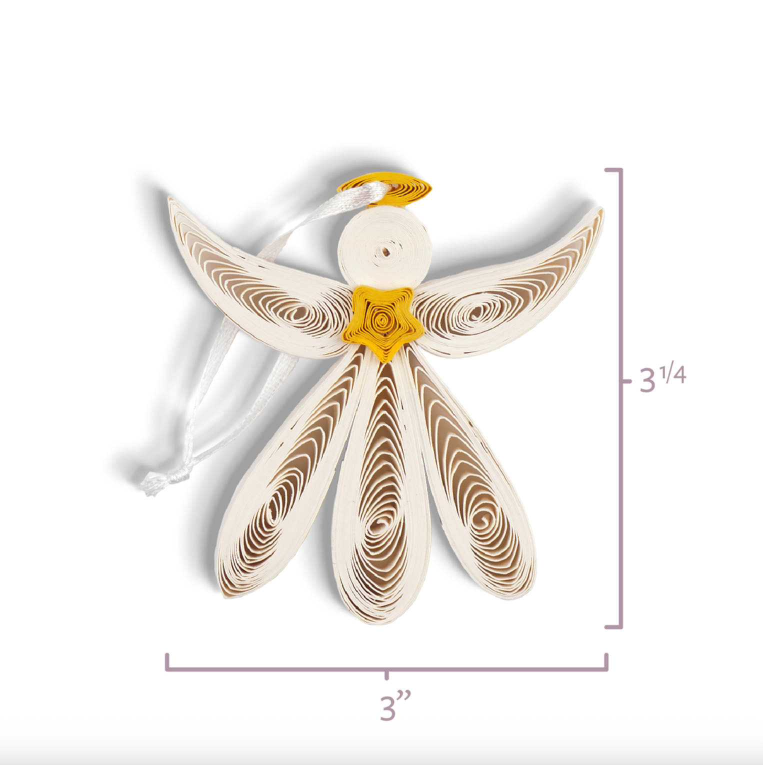 Angel Quilling Ornaments Box Set of 3
