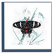 Butterfly on Bamboo Blank Quilled Greeting Card