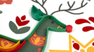 Scandinavian Christmas Blank Quilling Greeting Card