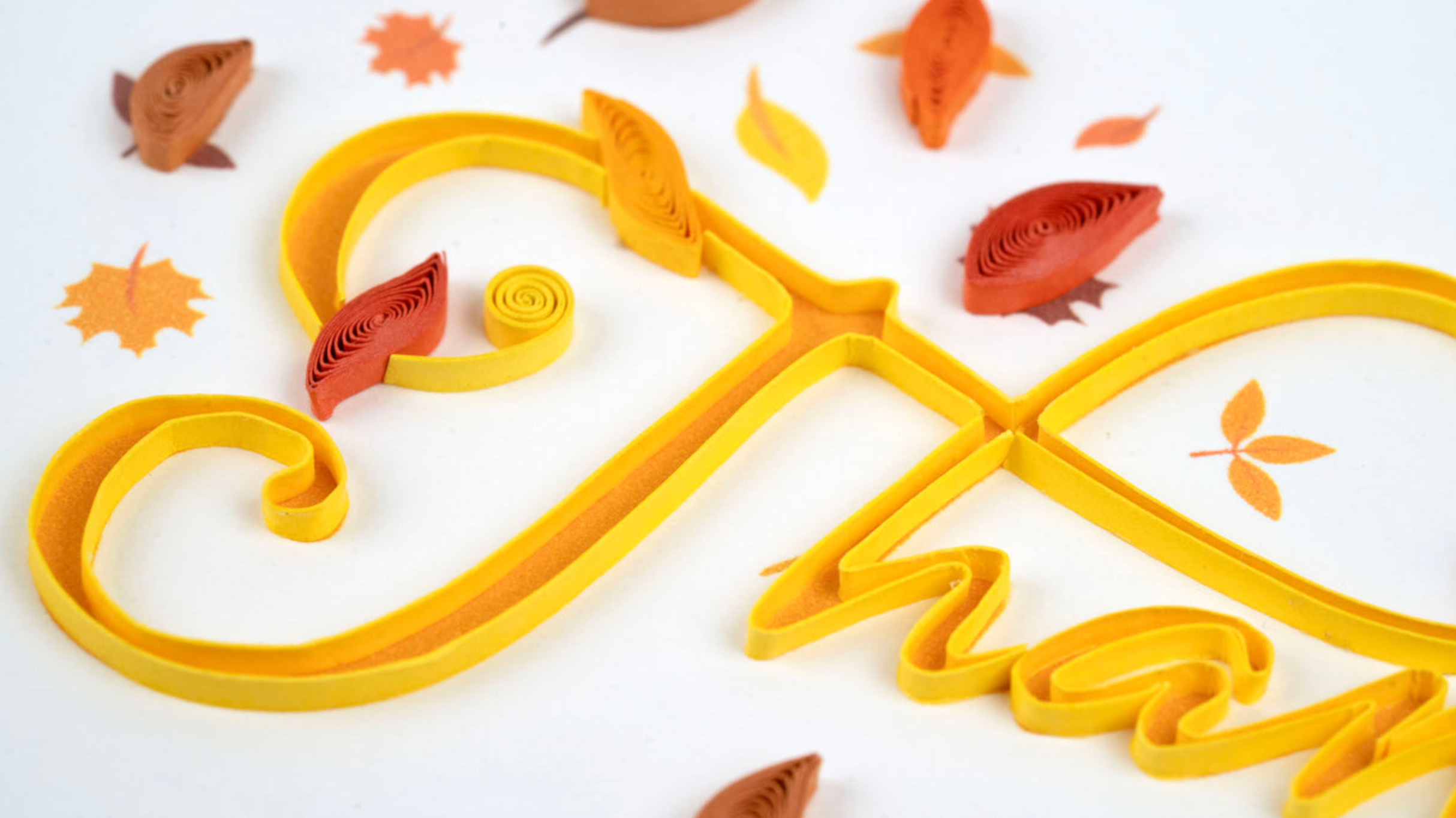Thankful Blank Quilling Greeting Card