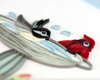Bird Bath Blank Quilling Card