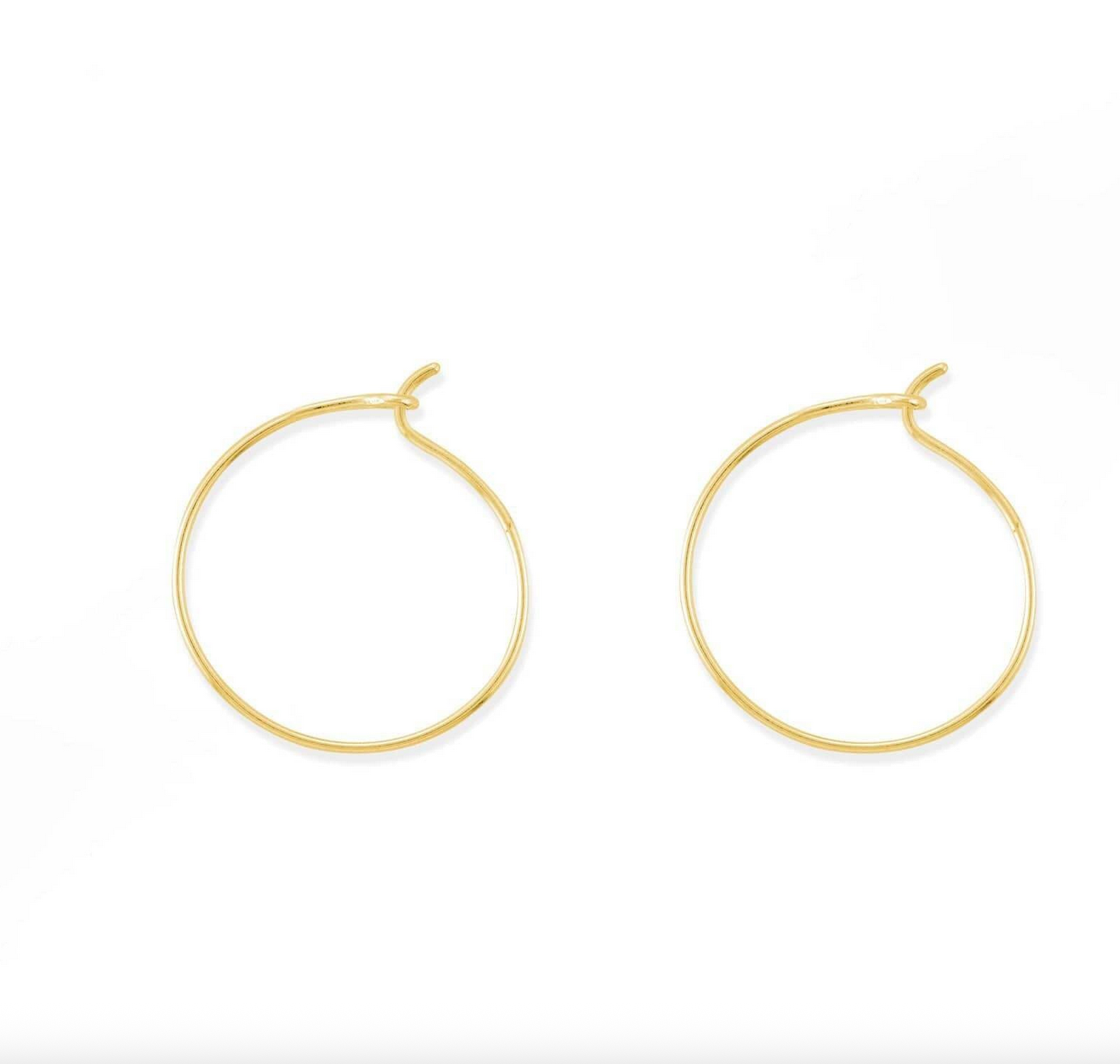 Boma Gold Aiko Hoop Earrings - 0.8"