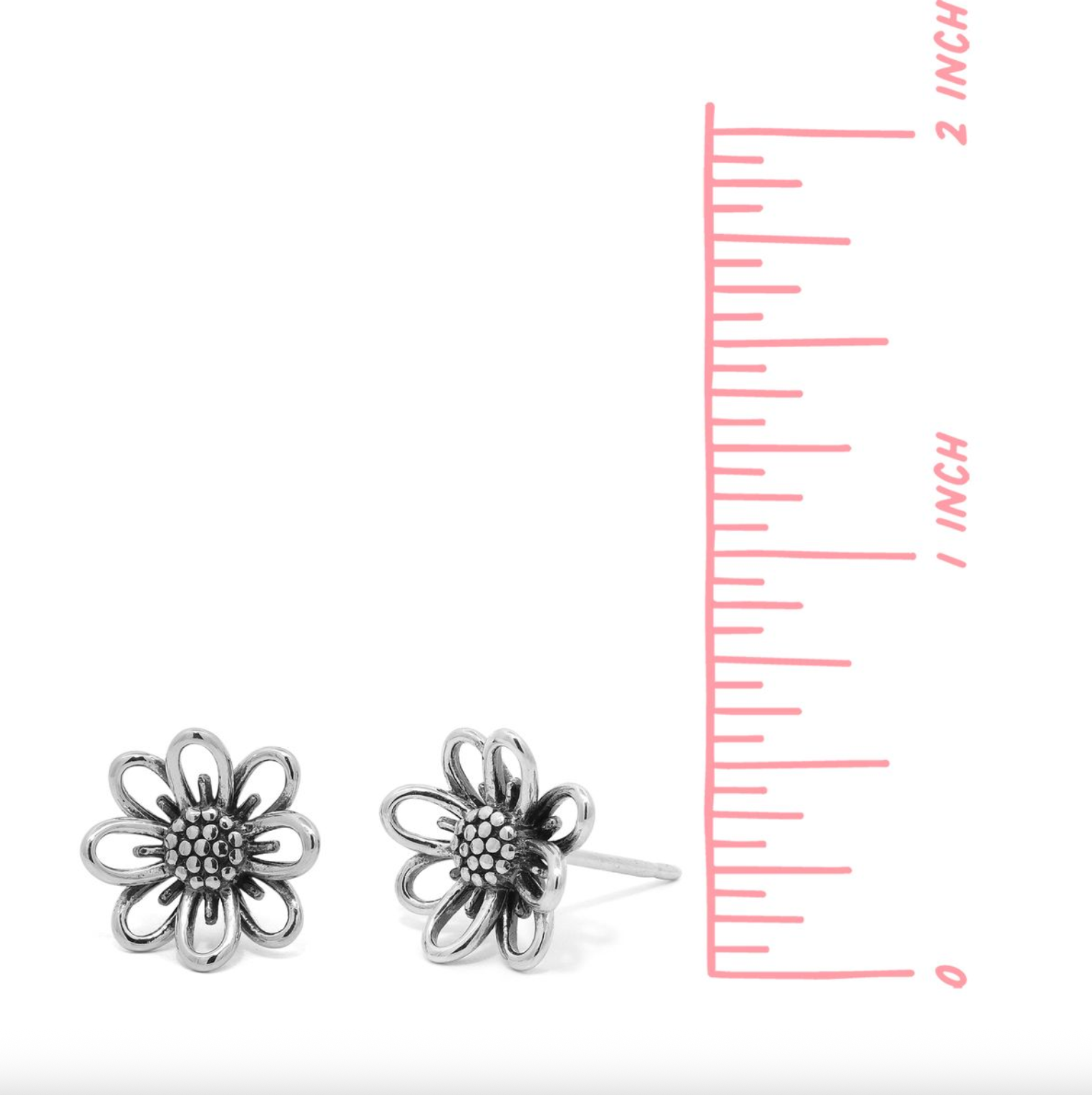 Boma Gerbera Daisy Flower Stud Earrings