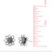 Boma Gerbera Daisy Flower Stud Earrings