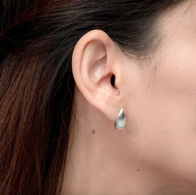 Boma Aliana Sterling Silver Textured Teardrop Post Earrings