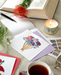 QUILLING CARDS Quilled Playful Flower Bouquet Greeting Card