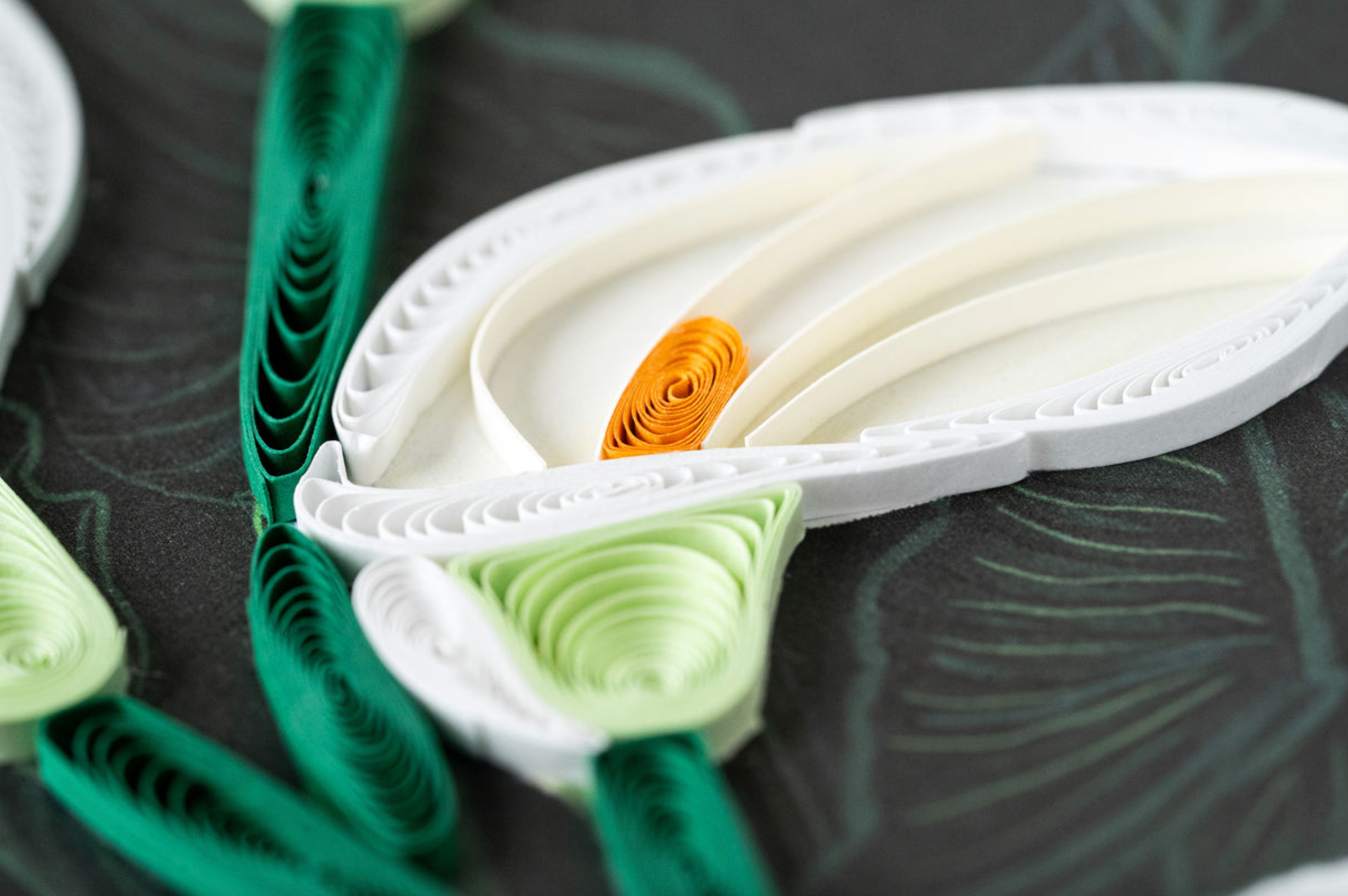 Calla Lily Blank Quilling Card