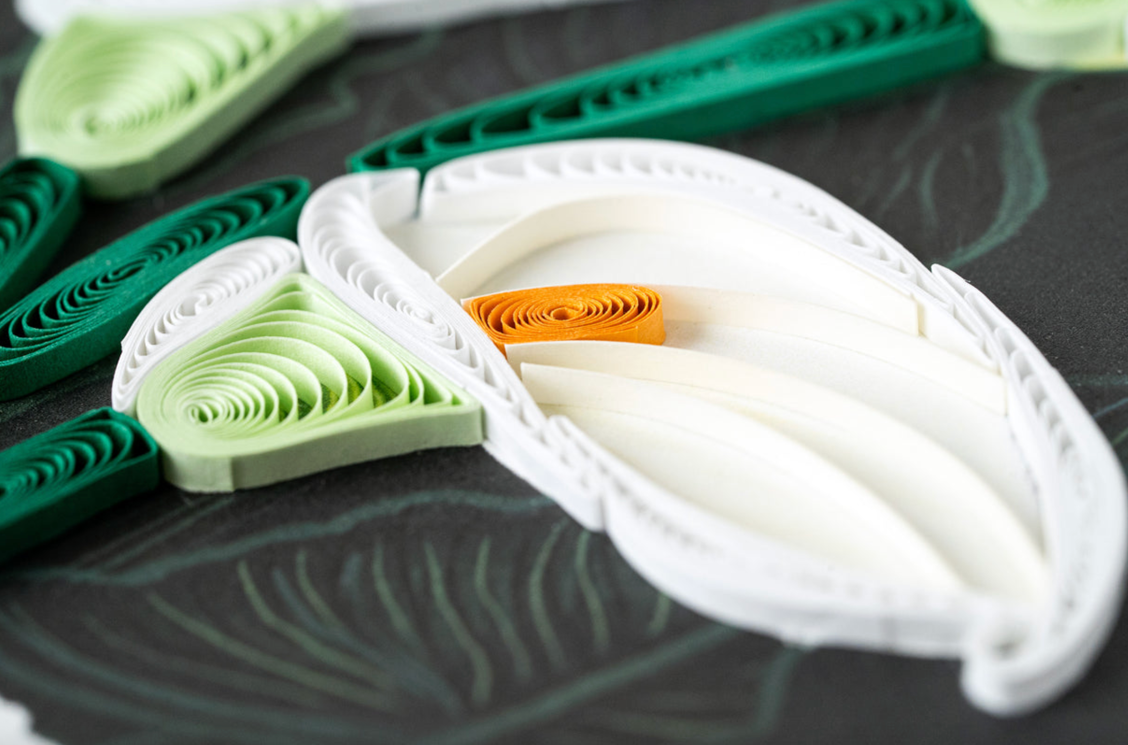 Calla Lily Blank Quilling Card