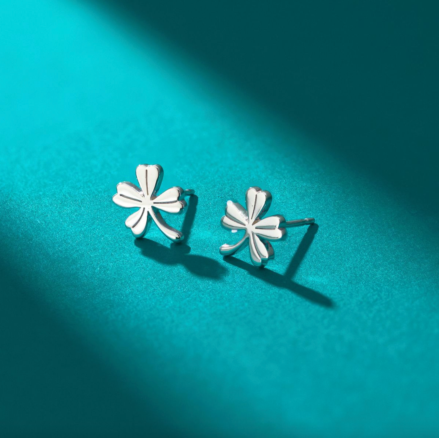 Boma Dainty Lucky Four-Leaf Clover Stud Earrings