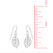 Boma Sterling Silver Leaf Outline Earrings