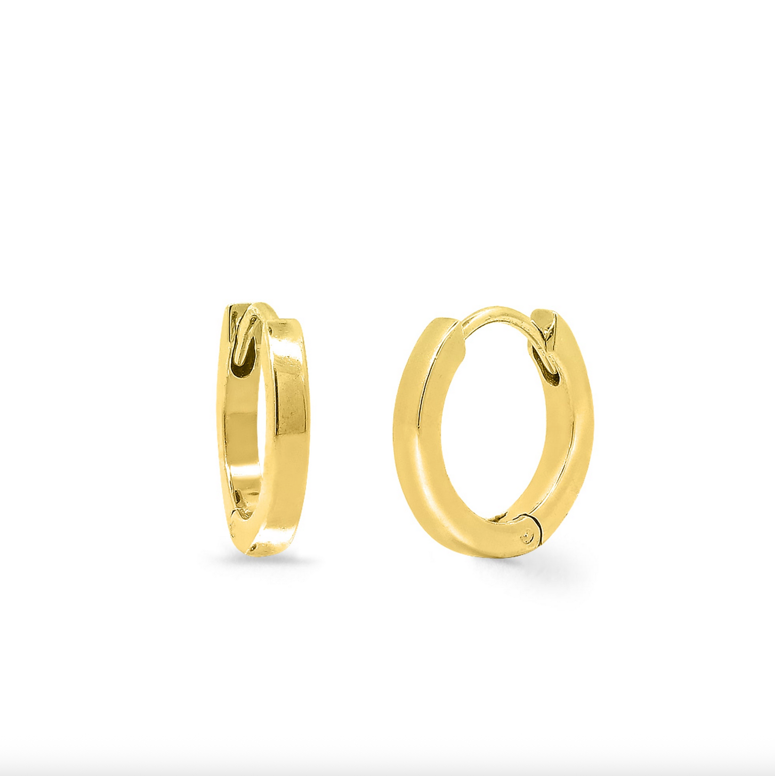 Boma Minimal Huggie Hoops - Gold