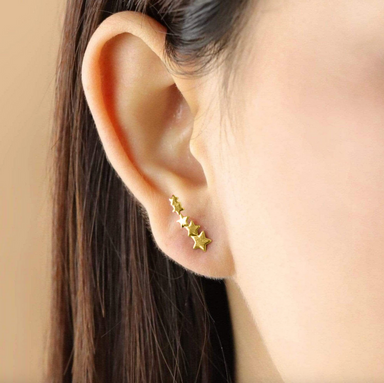 Boma Gold Star Constellation Ear Crawlers