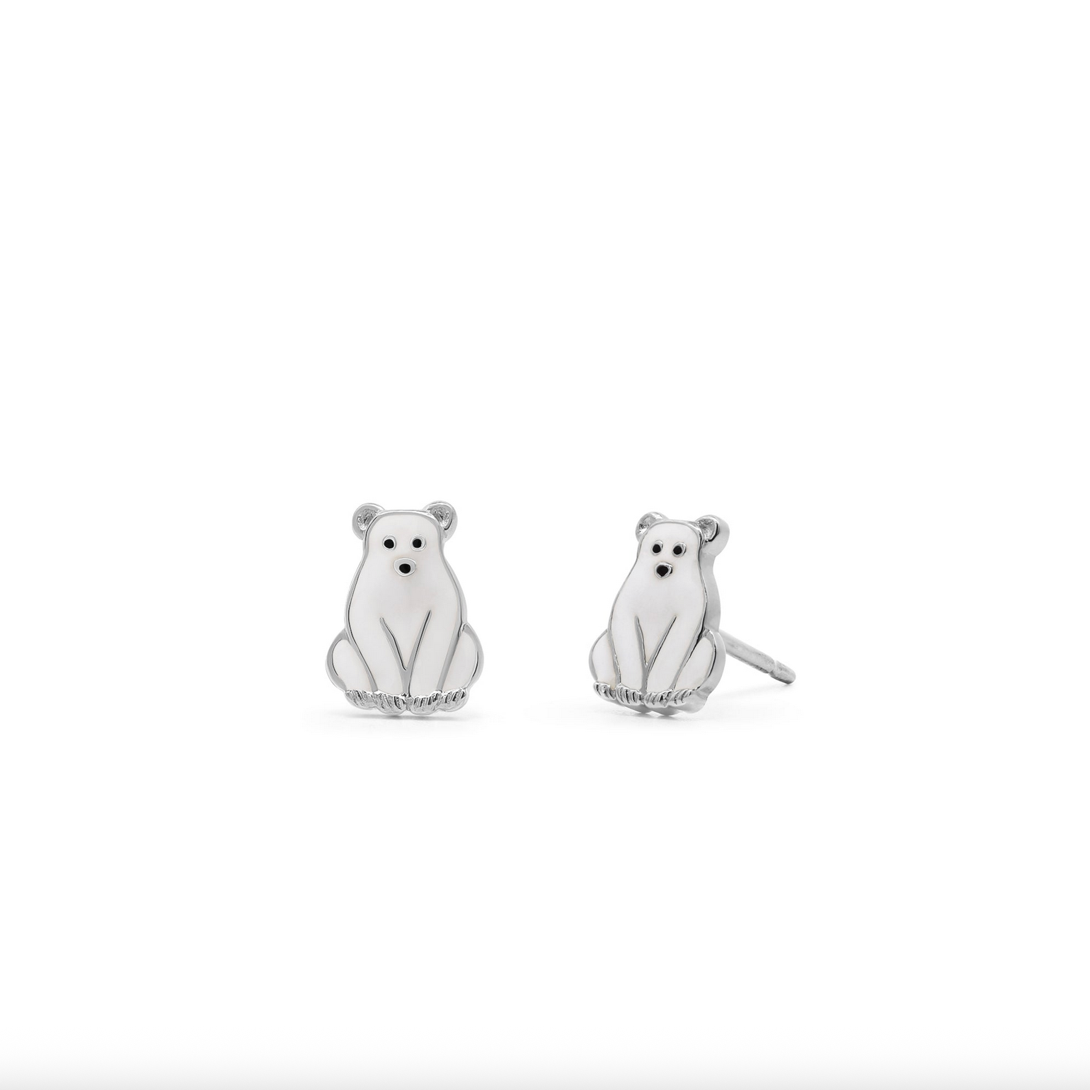 Boma Polar Bear Stud Earrings