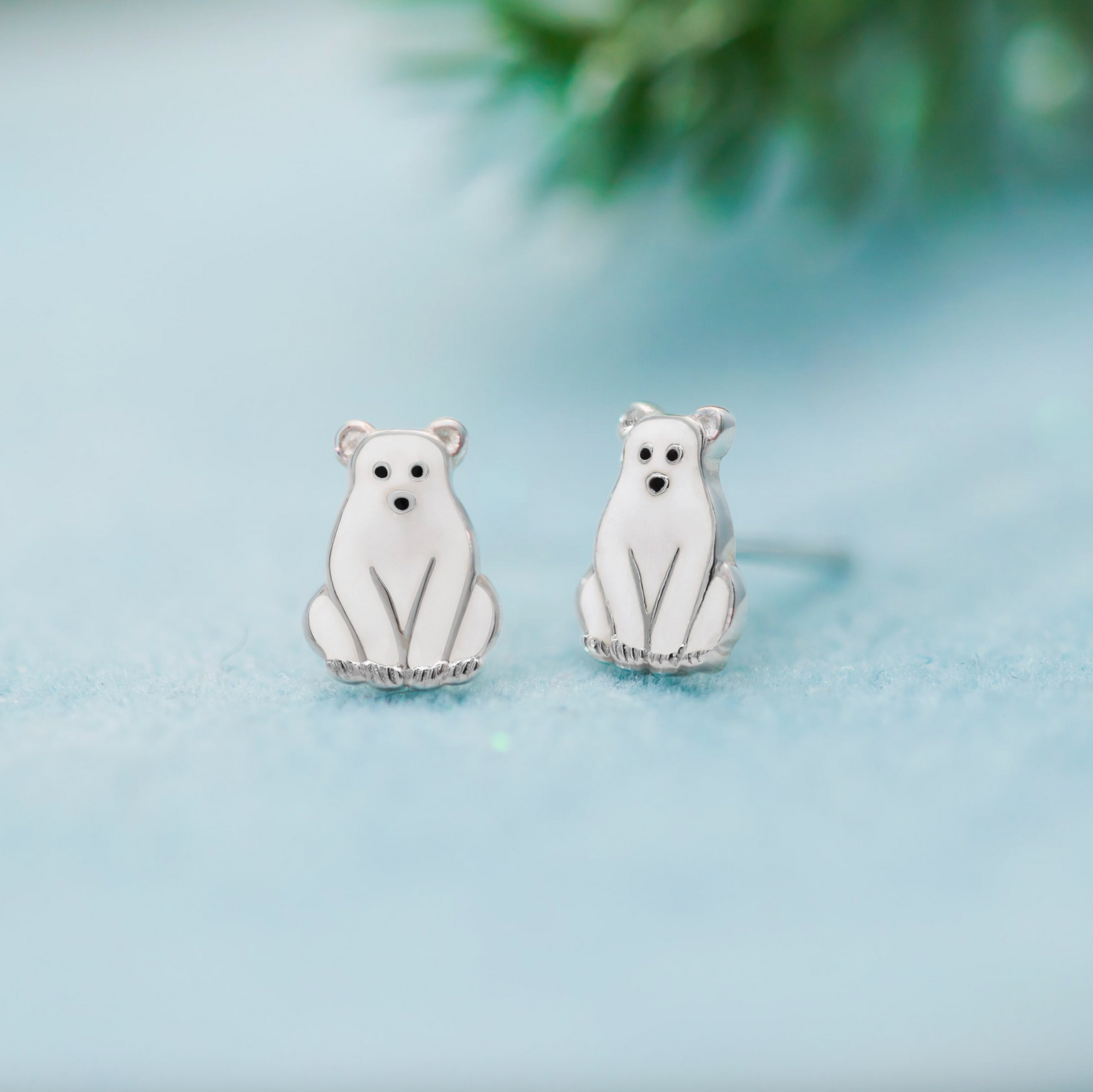 Boma Polar Bear Stud Earrings