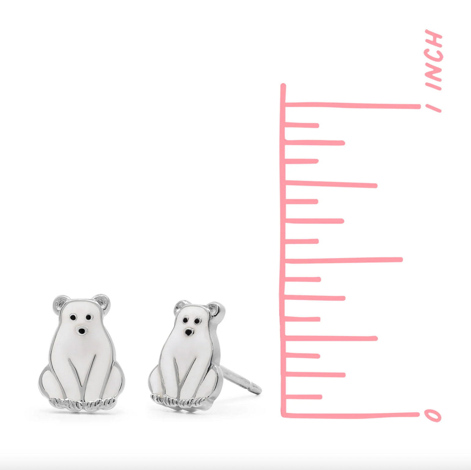 Boma Polar Bear Stud Earrings