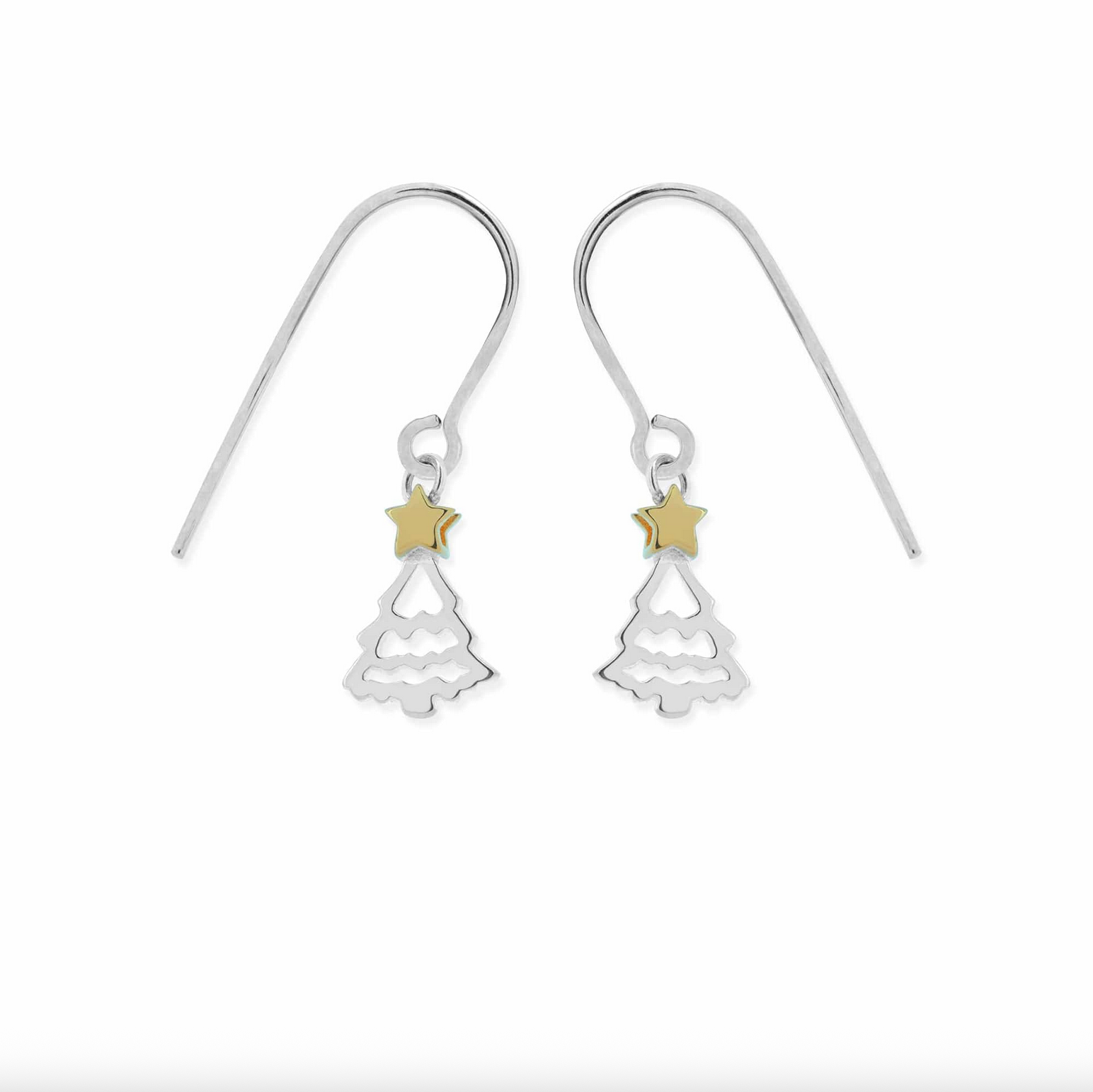 Boma Christmas Tree with Gold Star Earrings