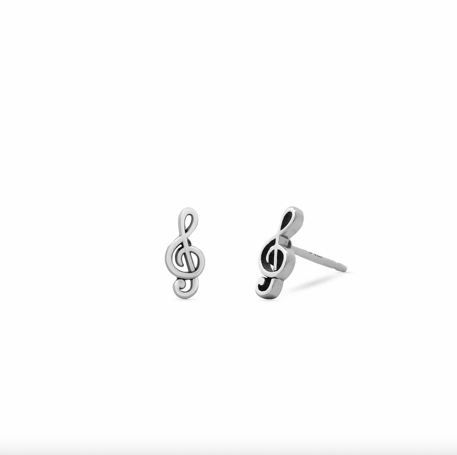 Boma Treble Clef Music Note Studs