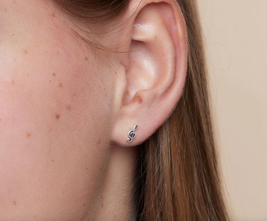 Boma Treble Clef Music Note Studs