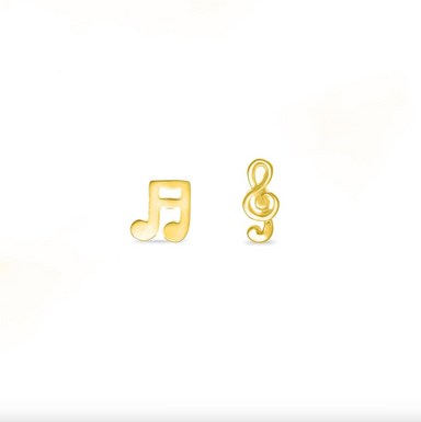 Boma Gold Musical Stud Earrings