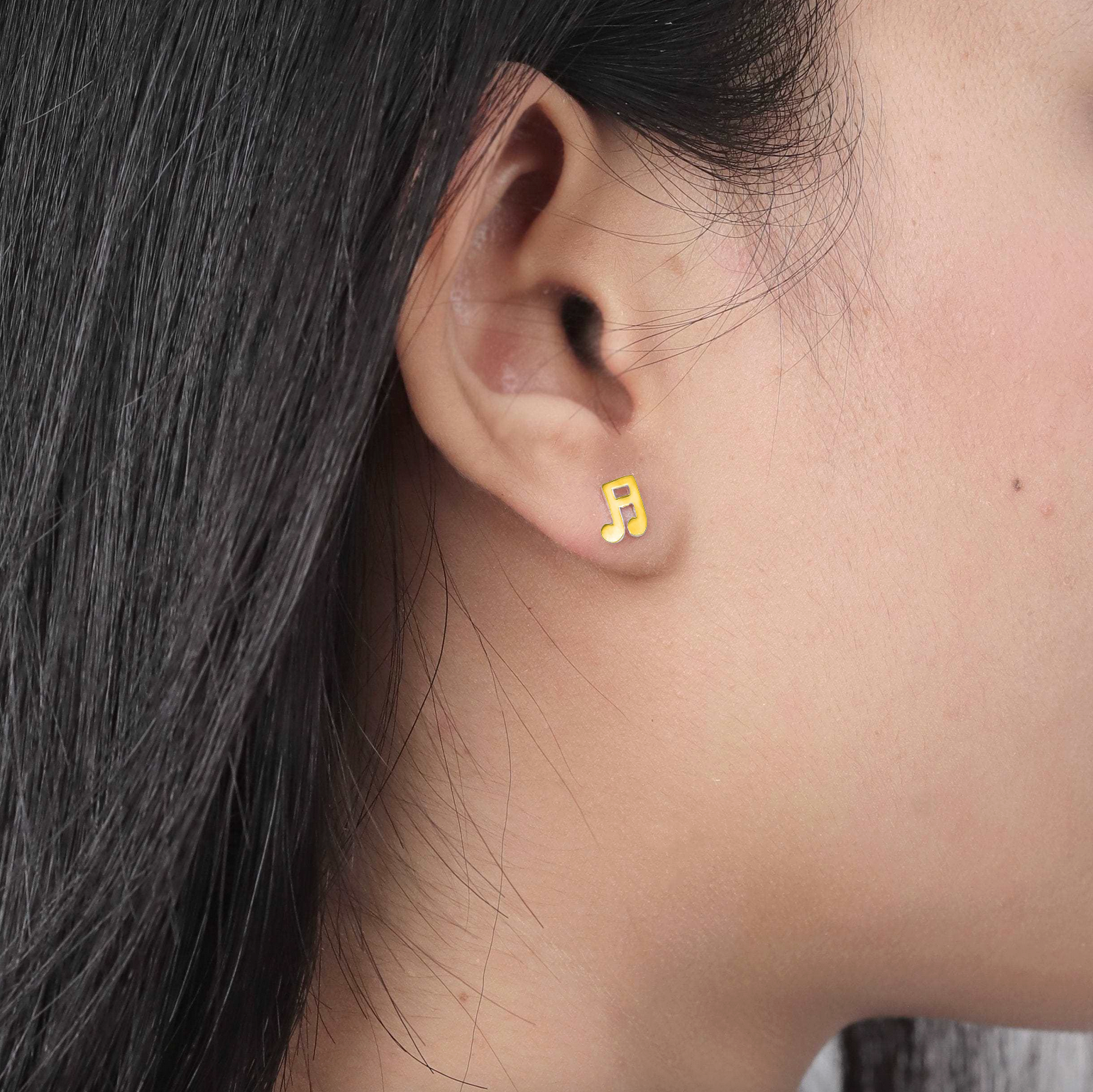 Boma Gold Musical Stud Earrings