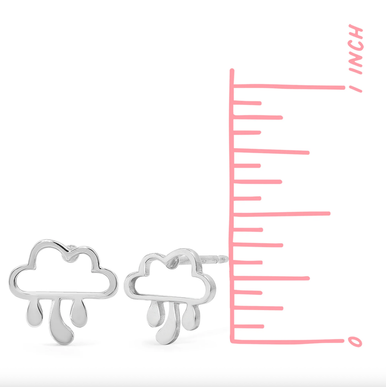 Boma Rain Cloud Stud Earrings