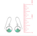 Boma Mountain Peak Earrings with Green Mother of Pearl