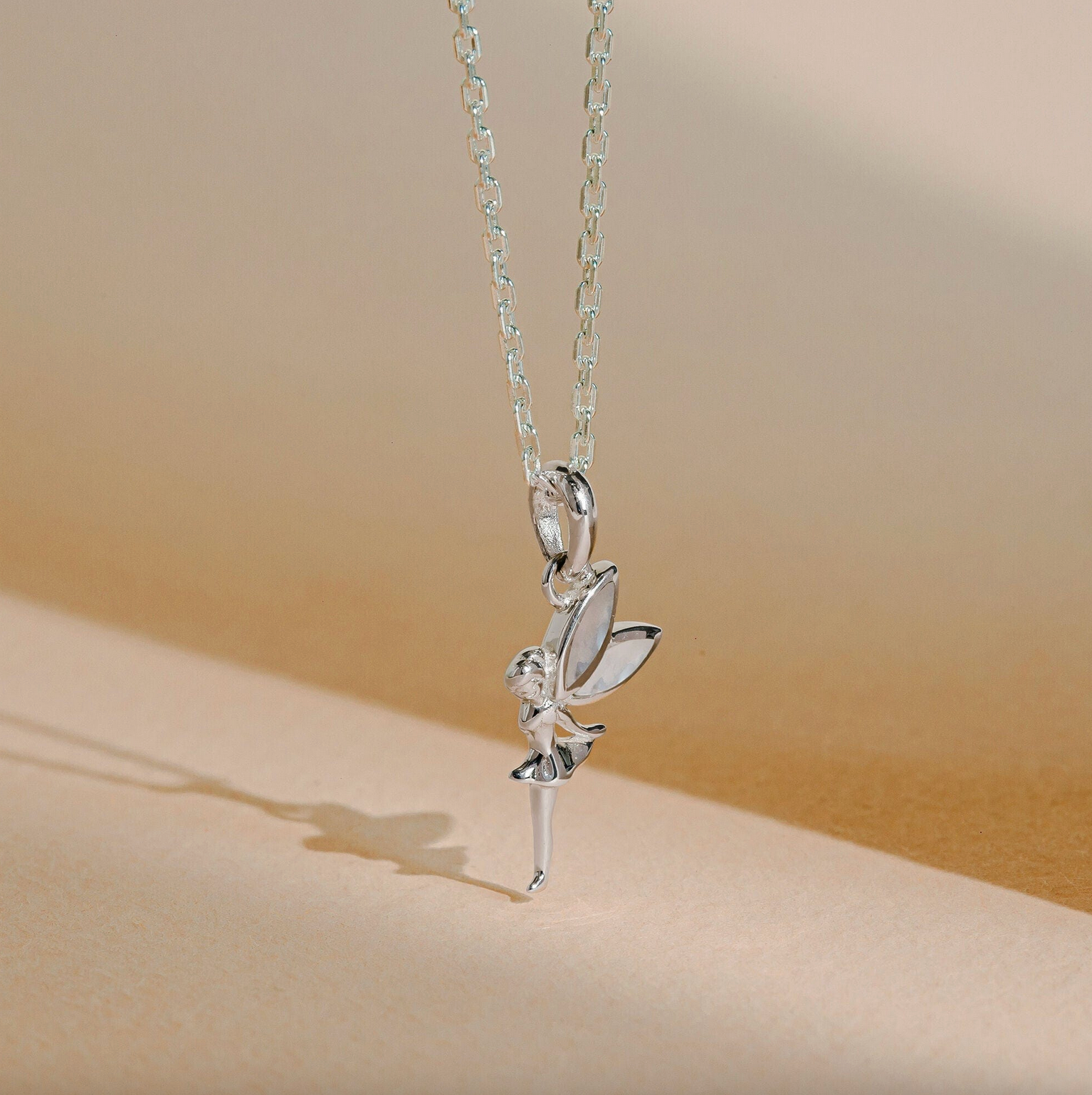 Boma Fairy Pixie Necklace with Mother of Pearl
