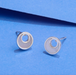Boma Mother of Pearl Belle Open Crescent Stud Earrings