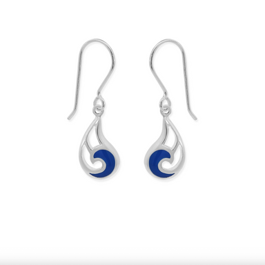 Boma Blue Wave Dangle Earrings