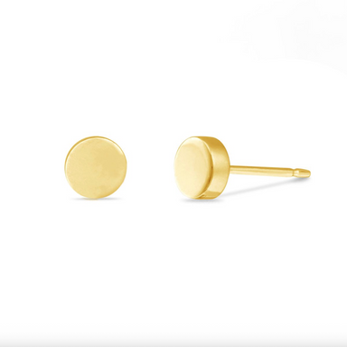 Boma Belle Gold Circle Stud Earrings