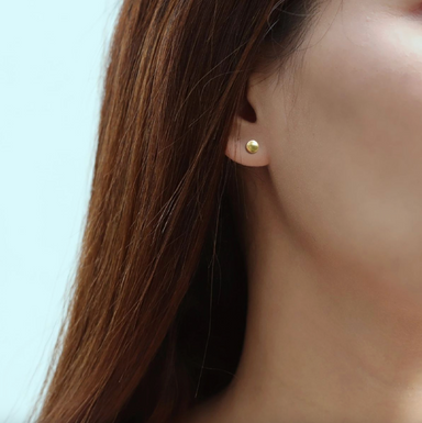 Boma Belle Gold Circle Stud Earrings