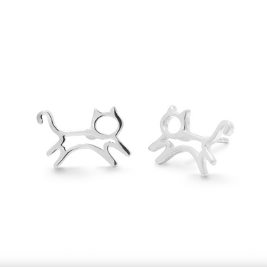 Boma Cat Outline Stud Earrings