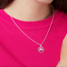 Boma Sterling Silver Radiant Sunrise Drop Necklace