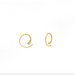 BOMA Essential Pull Through Hoops 0.8" - Gold