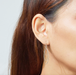 Boma Sterling Silver Delicate Triple Oval Earrings